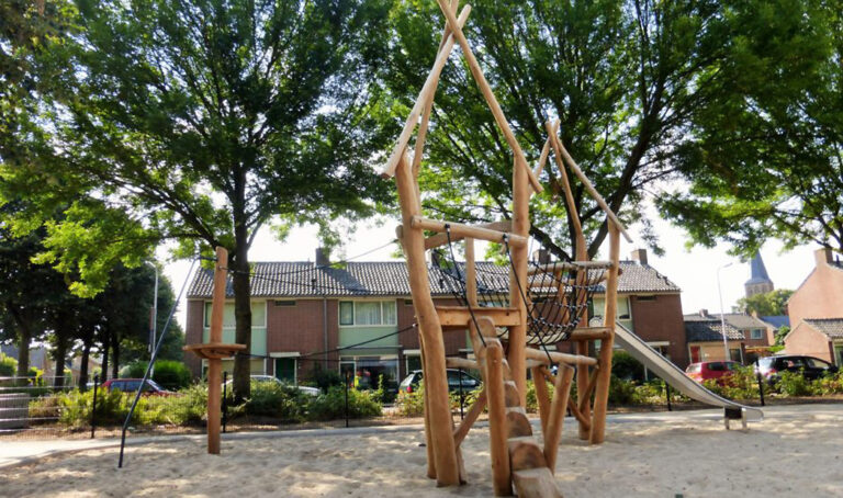 Robinia speeltoestel op schoolplein
