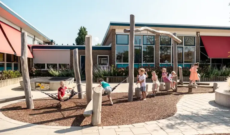 Robinia speeltoestel op schoolplein